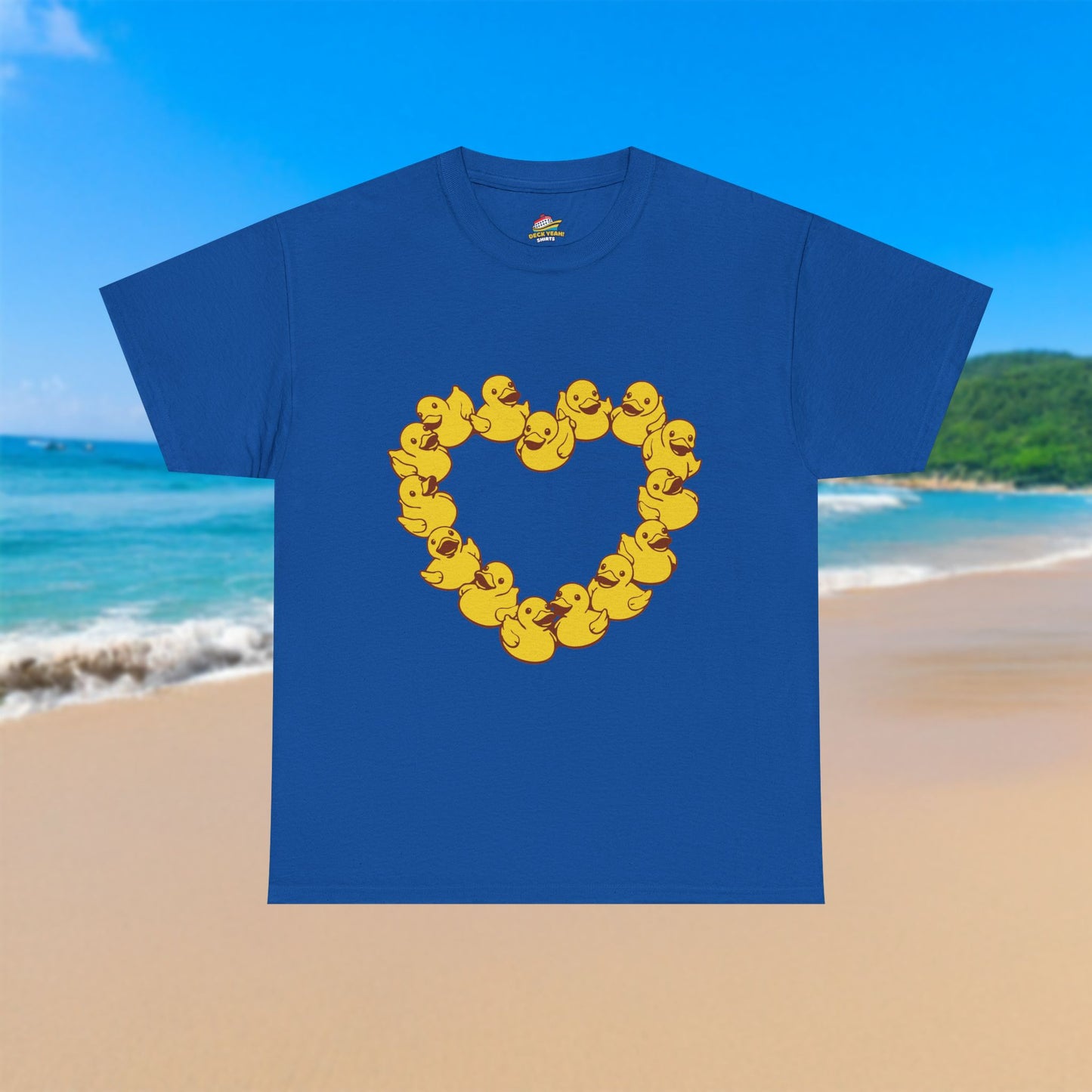 Yellow Duck Heart - 100% Cotton T-Shirt