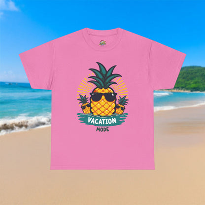 Pineapple Vacation Mode - 100% Cotton T-Shirt