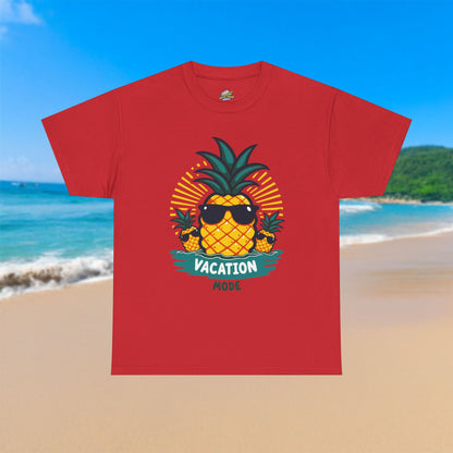 Pineapple Vacation Mode - 100% Cotton T-Shirt