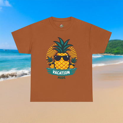 Pineapple Vacation Mode - 100% Cotton T-Shirt