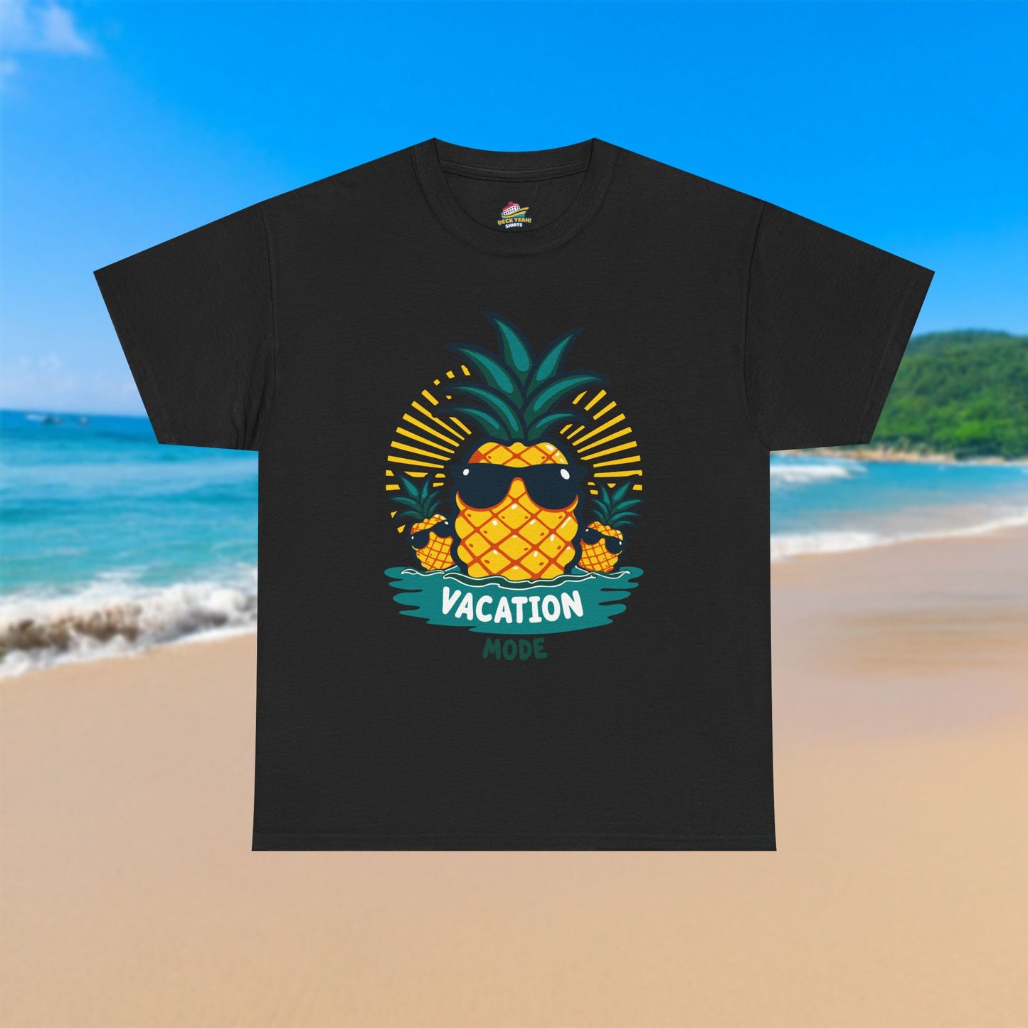 Pineapple Vacation Mode - 100% Cotton T-Shirt