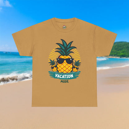 Pineapple Vacation Mode - 100% Cotton T-Shirt