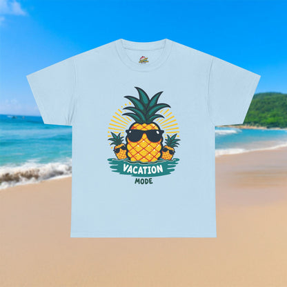 Pineapple Vacation Mode - 100% Cotton T-Shirt