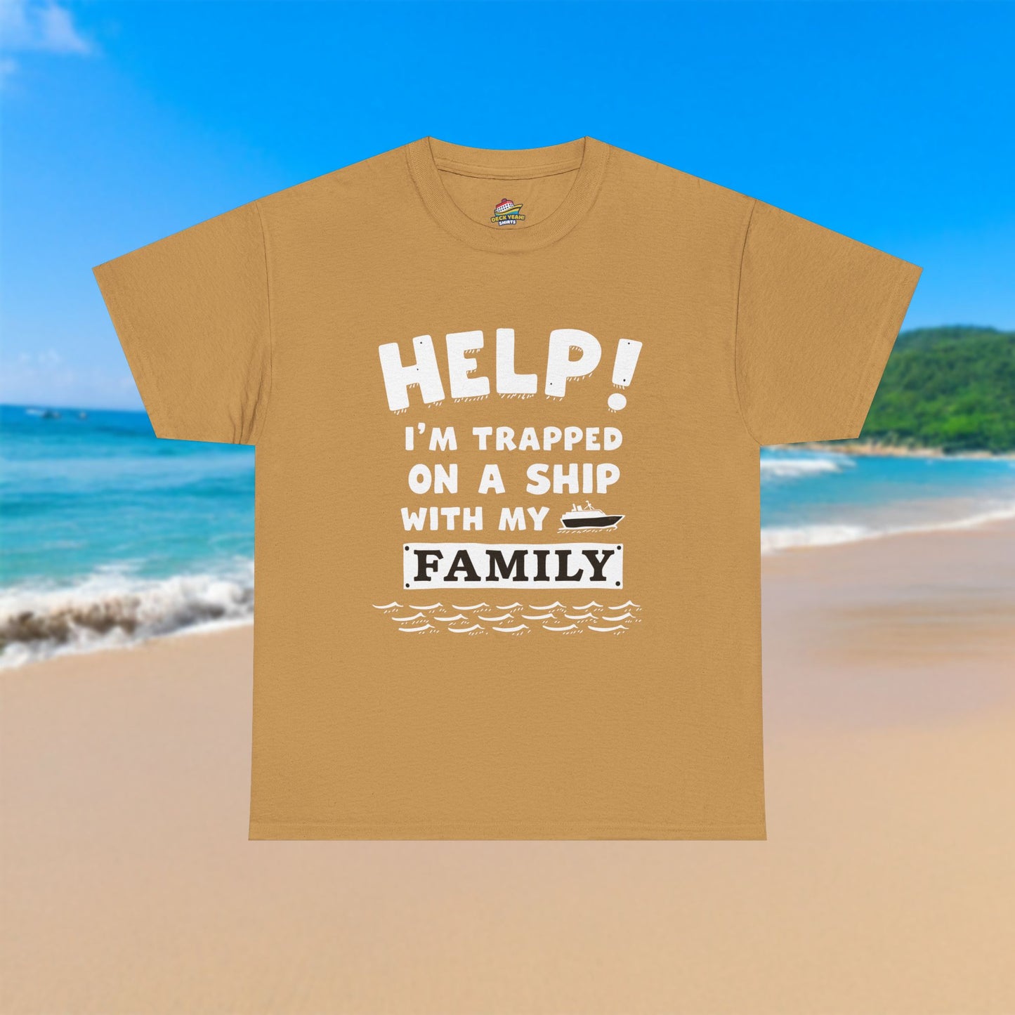 Help! Trapped With My Family - 100% Cotton T-Shirt