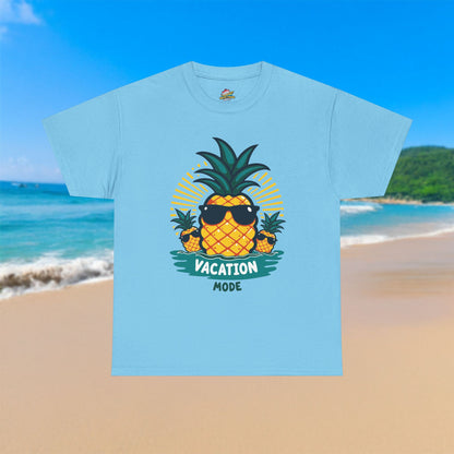 Pineapple Vacation Mode - 100% Cotton T-Shirt